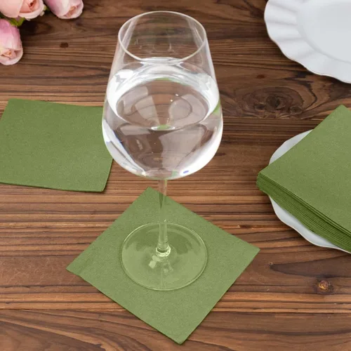 Vista 17 de Efavormart - Paquete de 20 servilletas de papel Airlaid de papel suave con tacto de lino rosa rubor de oro rosa, altamente absorbentes Rosa (Blush)