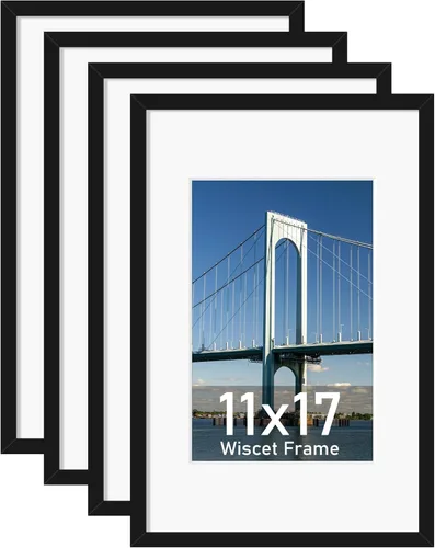 Vista 31 de Wiscet Juego de 3 marcos de fotos de 8 x 10 pulgadas, muestra fotos de 5 x 7 pulgadas con paspartú o de 8 x 10 pulgadas sin paspartú, marco de fotos