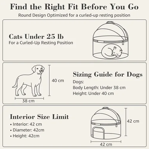 Vista 8 de Asiento de coche para mascotas a prueba de choques para gatos y Asiento de automóvil cerrado para mascotas a prueba de choques para gatos y perros