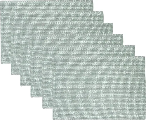 Vista 24 de Camino de mesa 100% algodón para mesas de comedor, rectangular, tejido de dos tonos, 72 x 13 pulgadas, suave y duradero, color negro (paquete de 1)