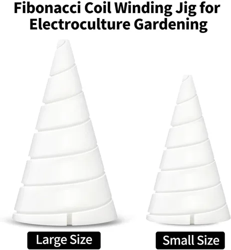 Vista 7 de Plantilla de bobinado de bobina para electrocultivo Jardinería Fibonacci Bobina de bobinado para electrocultivo Antena de jardinería de cobre