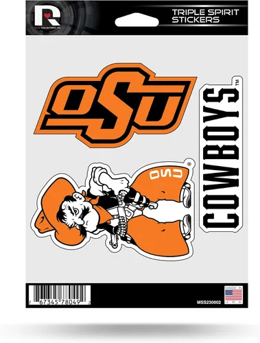 Vista 36 de Rico Industries NCAA - Lámina de adhesivos triple diseño de Alabama