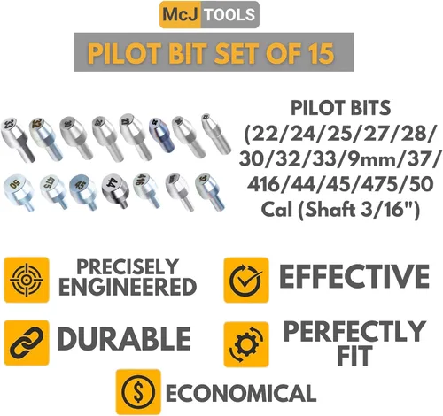 Vista 2 de McJ Tools Recarga de brocas piloto para recortadora