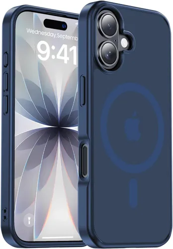 Vista 60 de Funda magnética para iPhone Air con protector de lente de cámara, protección grado militar de 10 pies, compatible con funda MagSafe Slim para iPhone