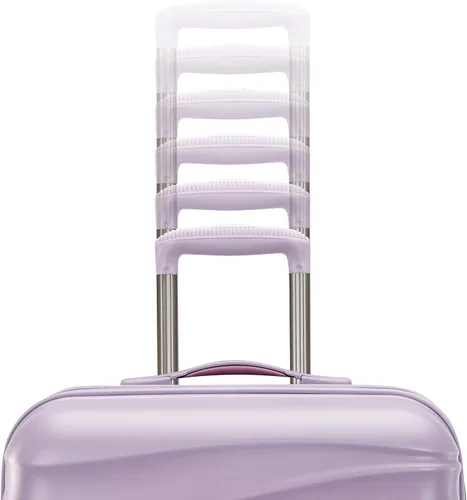 Vista 5 de American Tourister Cascade Hardside - Maleta giratoria ligera, Púrpura (Purple Haze), Cascade Hardside Equipaje Expandible Con Ruedas Giratorias