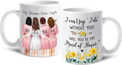 Vista 13 de Taza de café personalizada con texto en inglés "We Be Friends Untill Are Old Mug", taza de café de la amistad para los mejores amigos, taza