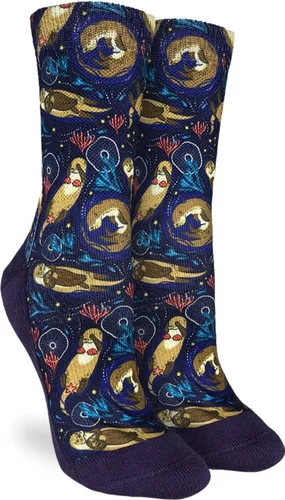 Vista 8 de Good Luck Sock Women's Fish and Ocean Animal Socks, Adult