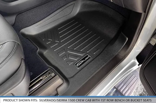 Vista 3 de SMARTLINER - Revestimientos de piso de primera fila para Chevrolet Silverado 1500 2019-2026