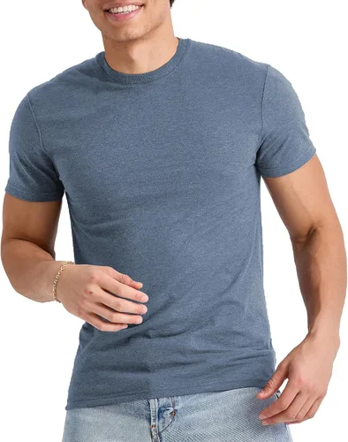Vista 8 de Hanes Camiseta Ligera Originals para Hombre, Camisetas de Cuello Redondo para Hombres, Camiseta Tri-Blend, Disponible en Talla Tall Miltary Gren