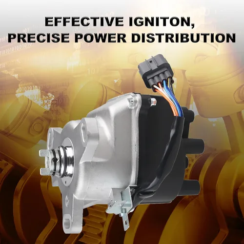 Vista 7 de JDMON Distribuidor de encendido compatible con Honda Civic Acura EL 1.5L 1.6L 1999-2000 SOHC TD-63U TD73U