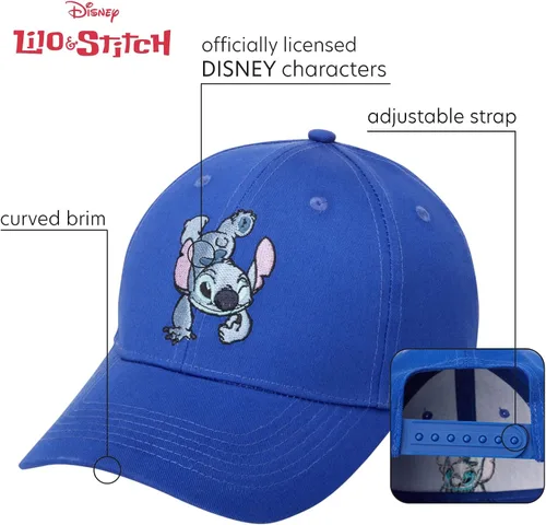 Vista 2 de Disney Unisex Lilo Stitch Hat - Snap Back Baseball Cap Dad Hat Mom Hat