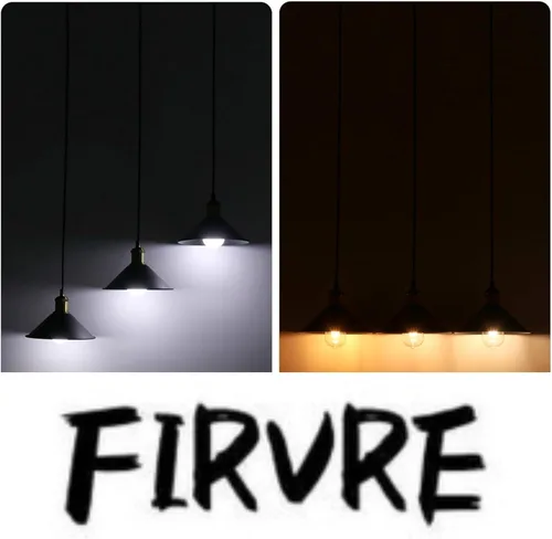 Vista 5 de FIRVRE Lámpara colgante industrial de 3 luces, lámpara colgante de metal ajustable, iluminación colgante vintage para cocina, restaurante, comedor