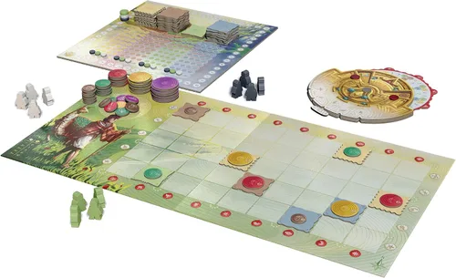 Vista 6 de Sit Down! Tiwanaku - Juego de mesa de estrategia Sit Down! para optimización de exploración de deducción, rueda madre tierra Pachamama, modo