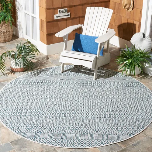 Vista 49 de SAFAVIEH Alfombra lavable al aire libre, colección Courtyard - 2'3" x 5', gris y negro, no desprende pelusa y fácil limpieza, ideal para patio