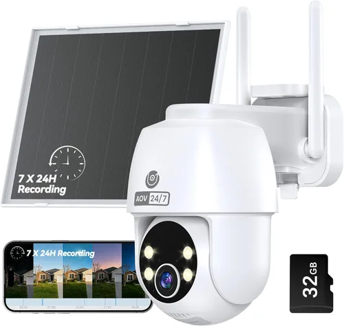 Vista 10 de MUBVIEW Cámara de seguridad inalámbrica para exteriores con grabación