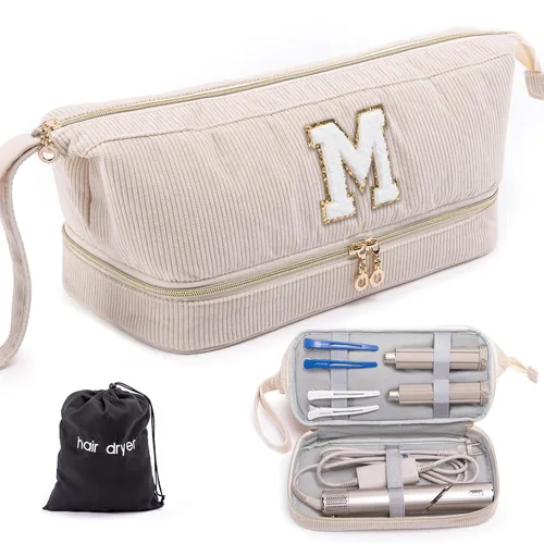 Vista 20 de Shark FlexStyle/SmoothStyle - Estuche para secador de pelo personalizado, organizador de viaje de doble capa con bolsa de secador de pelo, secadora