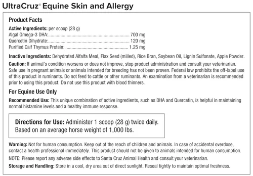 Vista 6 de UltraCruz® Piel equina y alergia, 4 lb