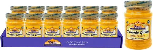 Vista 10 de Rani Polvo de Especias de Raíz de Cúrcuma Orgánica (Haldi), (Alto Contenido de Curcumina) 16oz (1lb) 454g Frasco PET ~ Todo Natural Vegano Apto
