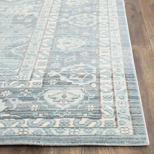 Vista 5 de SAFAVIEH Valencia Collection - Alfombra para pasillo, 2 pies 3 pulgadas x 12 pies, alpina y multicolor, diseño bohemio chic envejecido, no desprende