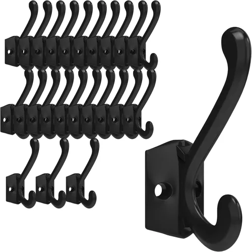 Vista 20 de CBWLWJ Paquete de 16 ganchos de pared resistentes para colgar en la pared, para sala de estar, baño, cocina, para abrigo, bolsa, bufanda, toalla