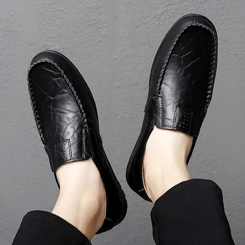 Vista 9 de Go Tour - Mocasines de piel para hombre