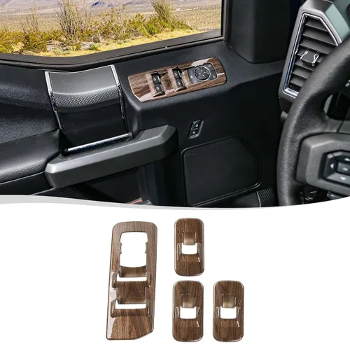 Vista 12 de Voodonala para F-150 2015-2020 Panel de elevación de ventana de puerta de coche para Ford F150 2015-2020 Adornos