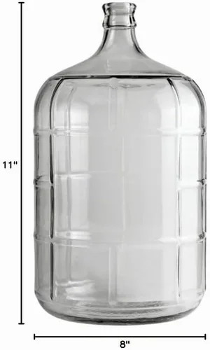 Vista 8 de 3 galones de vidrio Carboy