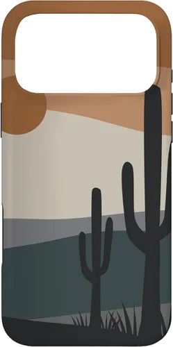 Vista 22 de Cute Desert Cactus Terracotta Southwestern Aesthetic Boho Case for iPhone 17