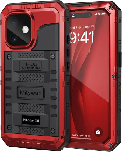 Vista 39 de Mitywah Funda impermeable para iPhone 7/iPhone 8 / iPhone SE 2020, funda de metal resistente de grado militar, protección de cuerpo completo