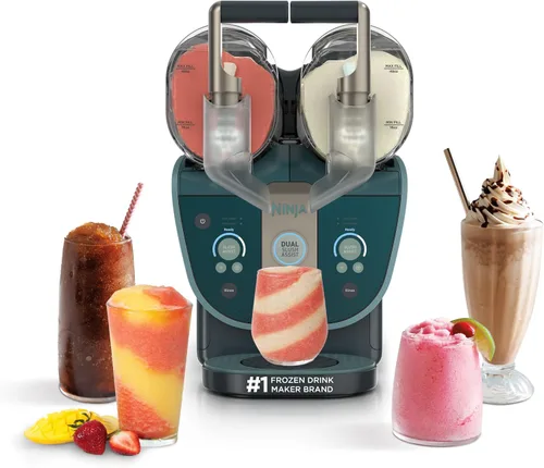 Vista 13 de Ninja SLUSHi Twist - Máquina inteligente de bebidas congeladas con doble Azul