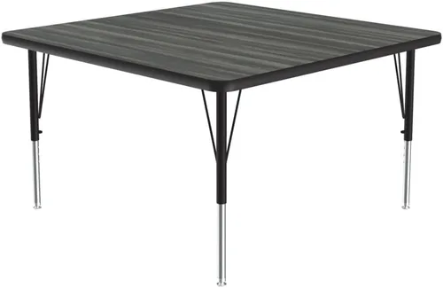 Vista 66 de Correll - Mesa rectangular de actividades para el aula de 24 x 36 pulgadas, altura ajustable (19-29 pulgadas), parte superior de nogal colonial