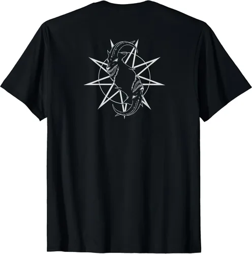Vista 2 de Slipknot Camiseta oficial con logotipo de Goat Star, Negro, S