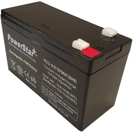 Vista 2 de PowerStar® La batería SLA de 12V 9AH reemplaza a CP1290 6-DW-9 HR9-12 PS-1290F2