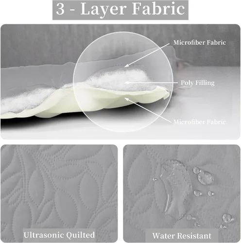 Vista 4 de Easy-Going Funda de cama impermeable reversible para perro, a prueba de fugas, manta de mascota, tapete de reemplazo para muebles, lavable, funda