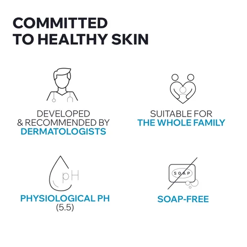 Vista 5 de Uriage Extra-rich Dermatological Face & Body Wash for Sensitive Skin, Preserves the Hydrolipidic Film of the Skin, Fresh Foaming Body Cleanser