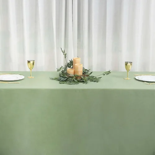 Vista 158 de Efavormart - Mantel redondo de poliéster de 108 pulgadas, 108 pulgadas, para bodas, fiestas, banquetes, restaurantes, color verde manzana