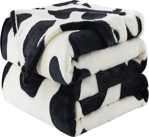 Vista 39 de Manta Snuggle Sac extra mullida, manta de forro polar para viajes, manta para sofá, cama, sofá, manta cálida y suave con patrón a rayas, 50 x 60