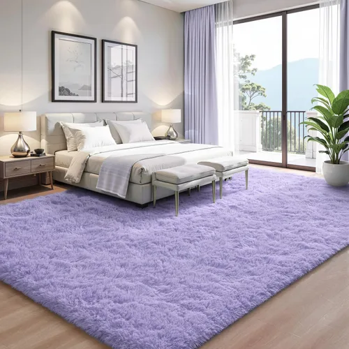 Vista 122 de EVOIONOS Alfombra Redonda Negra para Dormitorio, 4x4 Pies Alfombra de Área Circular Suave y Esponjosa para Sala de Estar, Alfombra Circular de Felpa