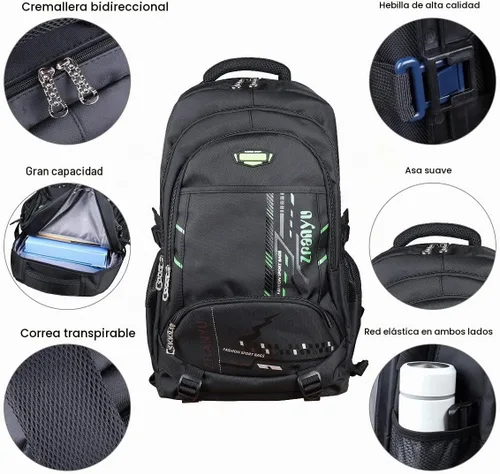 Vista 6 de Mochila con ruedas para niños y niñas, Verde, Equipaje, mochila, bolso