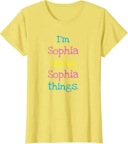 Vista 67 de Sophia - Camiseta con texto personalizado para niñas