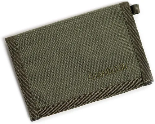 Vista 2 de Chameleon Velcro Bifold Mens Wallet-Military Tactical Men Wallet- Canvas Thin Front Pocket Travel Bi-Fold Wallet-Best Nylon Travel Pouch