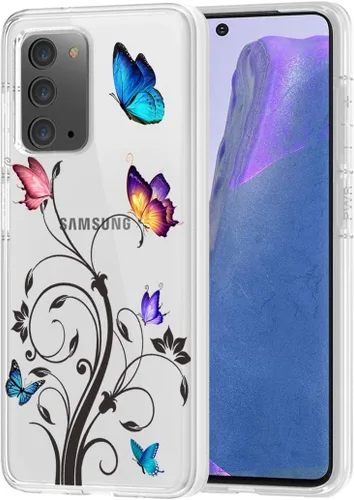 Vista 8 de Funda de teléfono para Galaxy Note 20 5G, Samsung Note 20 para niñas y mujeres, TPU suave y transparente, a prueba de golpes, funda protectora Cactus