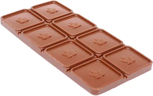 Vista 3 de Bandejas de silicona para moldes de caramelo con hojas de marihuana, paquete de 2