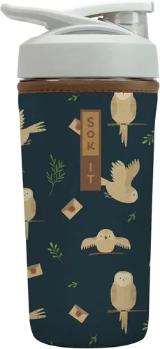 Vista 76 de Sok It BotlSok Botella Mezcladora de Proteínas con Funda Aislante de Neopreno (Floral Abstracto, Se Ajusta a Mezcladoras de 24oz)