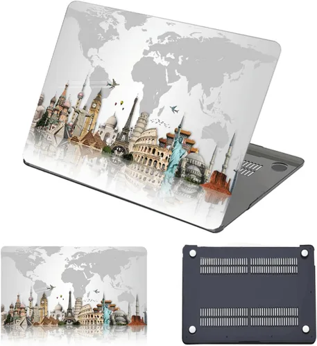 Vista 19 de Compatible con MacBook Air 11 pulgadas 2010-2015 versión A1370 A1465, funda protectora de plástico rígida a presión para MacBook Air de 11.6