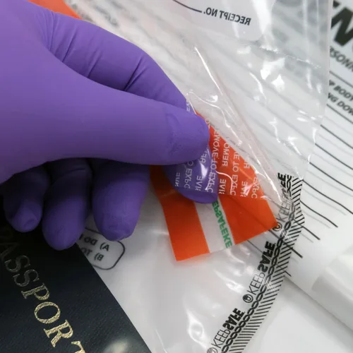 Vista 6 de Bolsa de plástico para evidencia, 100 unidades, S