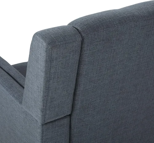 Vista 10 de Christopher Knight Home Evelyn Mid Century - Sillón de tela moderna, color gris oscuro, nogal