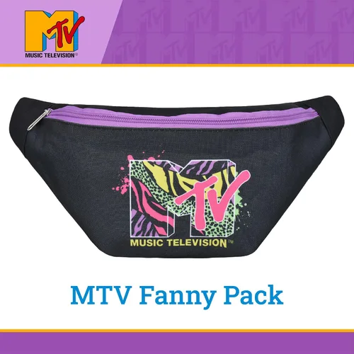 Vista 2 de MTV Logo Fanny Pack, Crossbody Waist Belt Bag