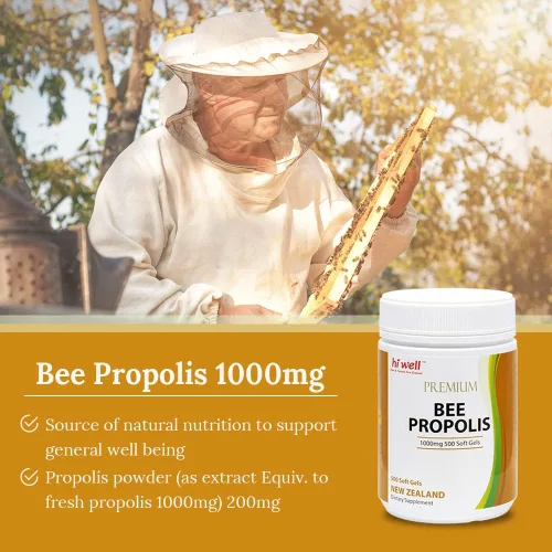 Vista 3 de Hi Well Premium Bee Propolis 500Softgels