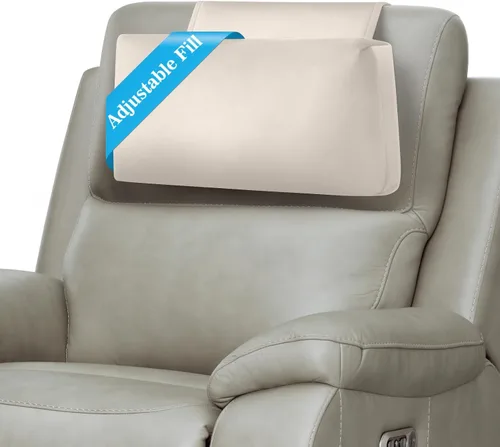 Vista 17 de Almohada para Reposacabezas de Sillón Reclinable, Almohada de Soporte Ajustable y Cómoda para Cuello y Cabeza, Reposacabezas de Terciopelo Suave